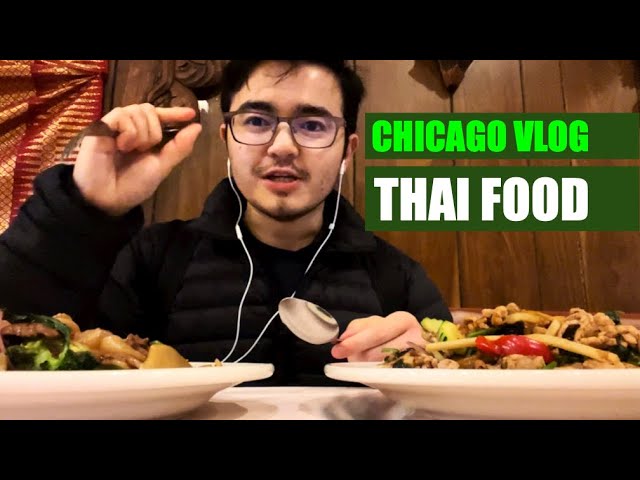 Chicago Vlog - Thai Food (Rice Noodles and Yellow Curry)