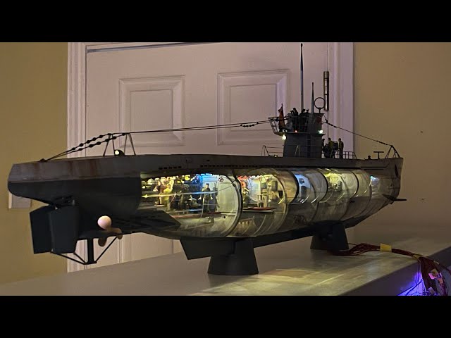 Trumpeter 1/48 U-Boat VIIc with Magic Scale Modelling light & sound