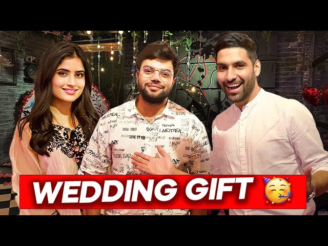 SURPRISING DUCKY BHAI AND HIS WIFE! | WEDDING GIFT!