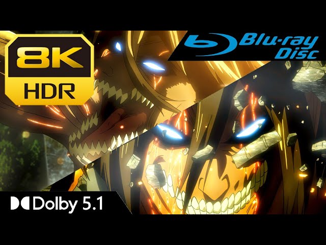 [8K HDR] Berserk Eren's Titan - Attack on Titan | Blu-Ray • Dolby 5.1