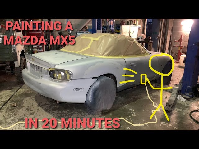 Painting a Mazda MX5 in 20 Minutes!