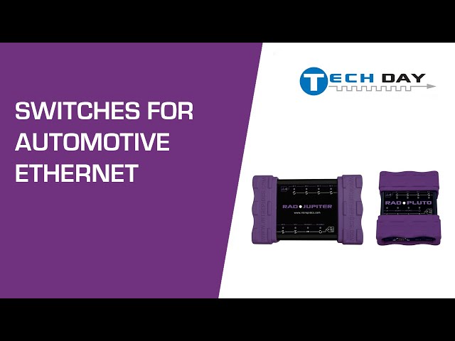 Switches for Automotive Ethernet -- Use Cases for the RAD-Pluto and RAD-Jupiter