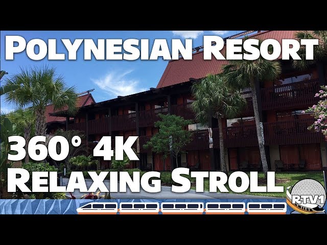 Disney's Polynesian Village Resort - 360° 4K Relaxing Stroll