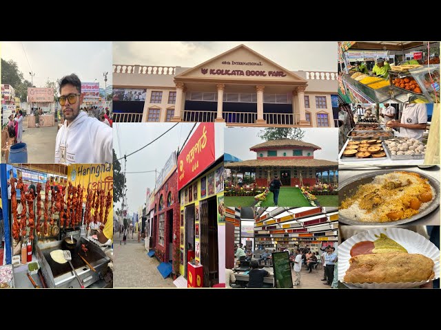 KOLKATA BOOK FAIR 2025 Food🤩বইমেলায় কি খাবার পাওয়া যাচ্ছে❤️Gondhoraj Bhetki Fish Fry, Mutton Biryani