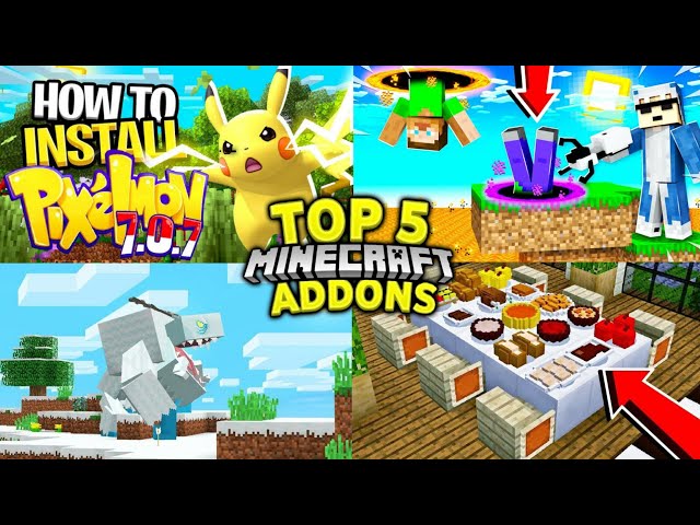 Top 5 Addons For Minecraft PE (Minecraft Bedrock Edition)