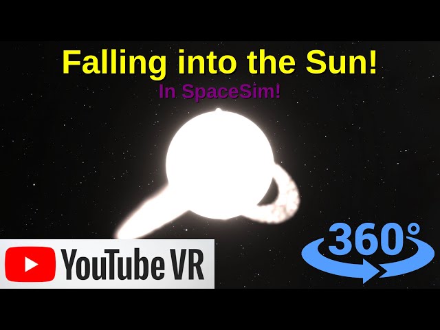 Falling into the Sun - SpaceSim | VR 360 | 8K