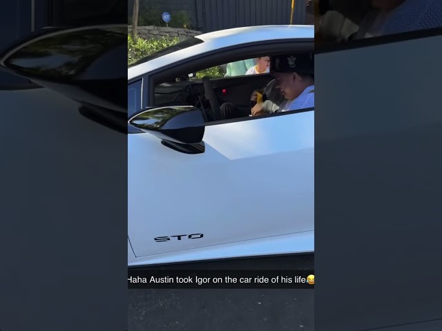 Austin drives Catherine’s BF in his new lambo👀 #acefamily #explore #explorepage #austinmcbroom #yt