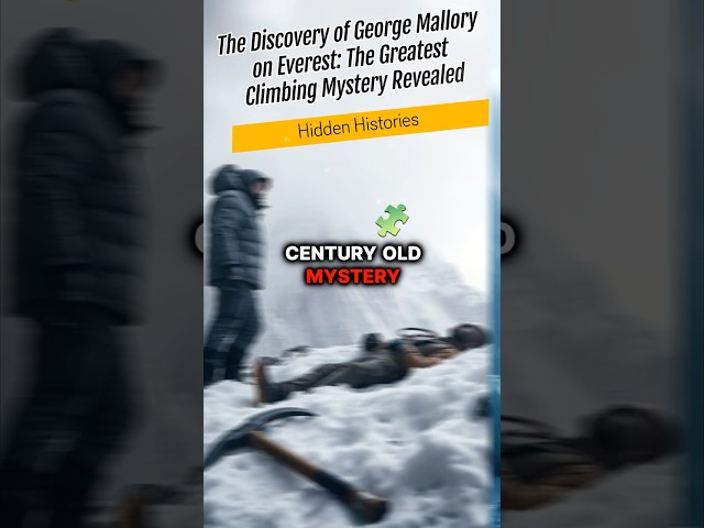 The Discovery of George Mallory on Everest: The Greatest Climbing Mystery Revealed #Everest#History