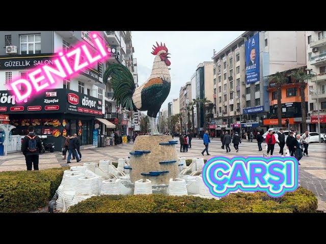 Denizli 4K  Walking Tour  🇹🇷 Turkey Walk 2025 | Denizli-Merkez, Türkiye 🇹🇷 4K Yürüyüş Turu