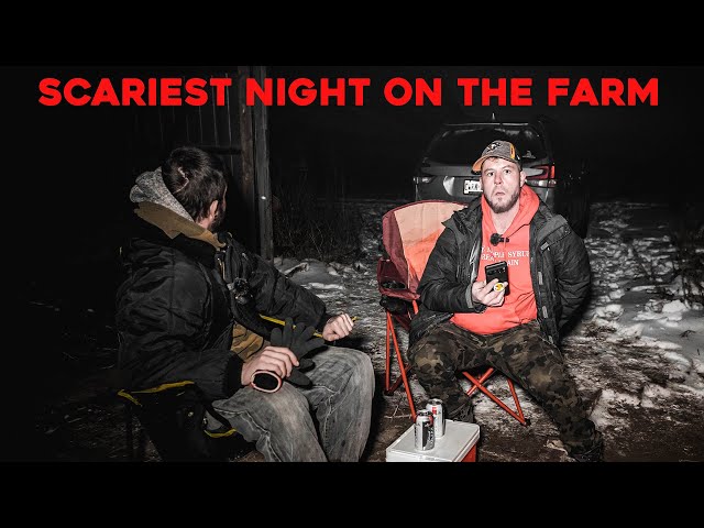 SCARIEST NIGHT CAMPING ON THE HAUNTED FARM (TERRIFYING ENCOUNTER)