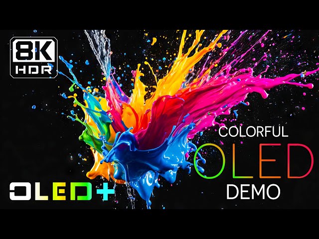 BEST OF OLED - Peaceful Colorful Paint in 8K HDR | Dolby Vision™