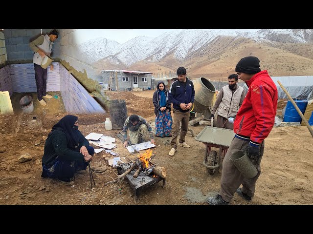 🏠🛀"Amir and Family: Tiling the Bathroom and Toilet on a Chilly Winter Day"