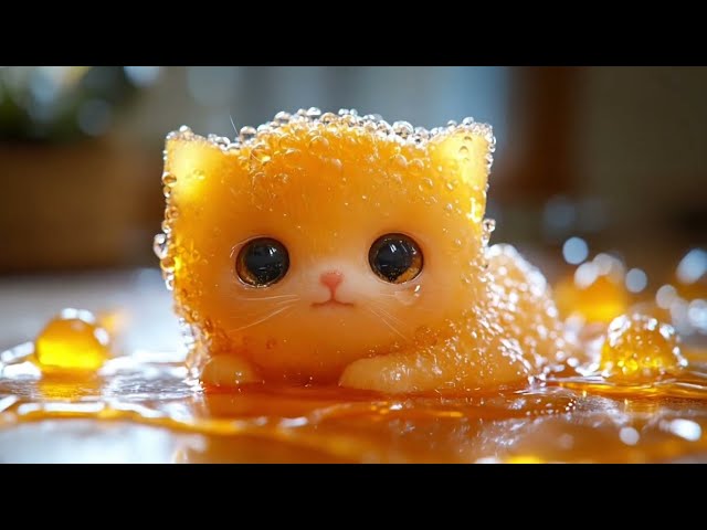 Ooey Gooey Tiny Honey Kitten #shortvideo