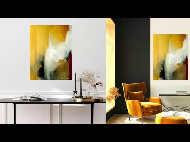 RADIANT RHYTHMS: Warm Color Abstract Acrylic Painting EASY for Beginners / Acrylic Painting (469)