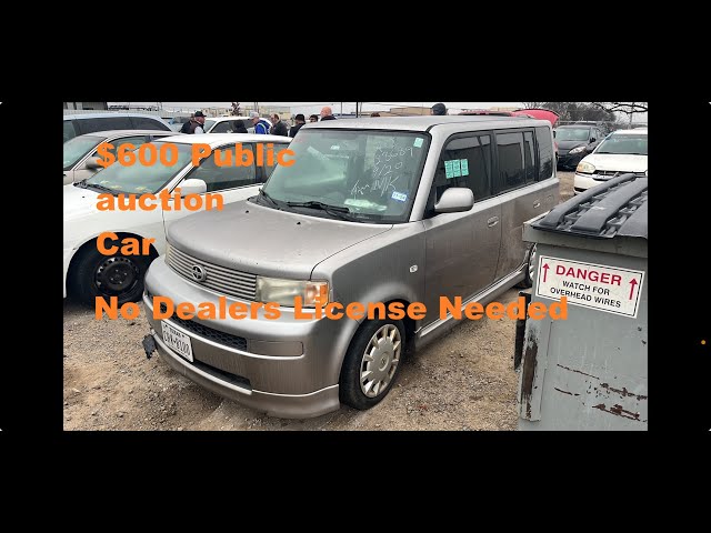 600$ !! Cheap car public auction no license needed          part 1 rebuild