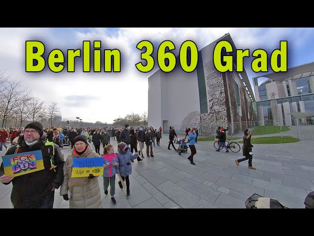 Berlin 360 Grad: Ukraine Teil 2 "Stand with Ukraine" am Schloss Bellevue