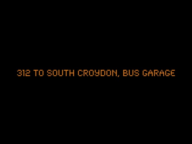 312 to South Croydon, Bus Garage