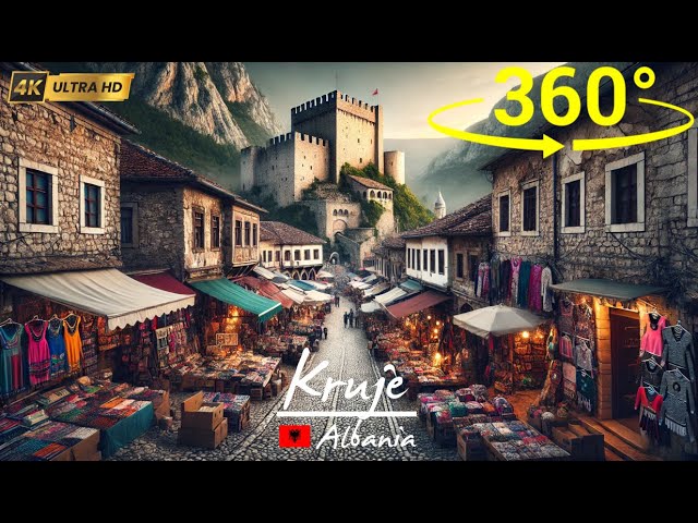 Explore Kruje , Albania | 360 VR Walking Tour of History & Culture