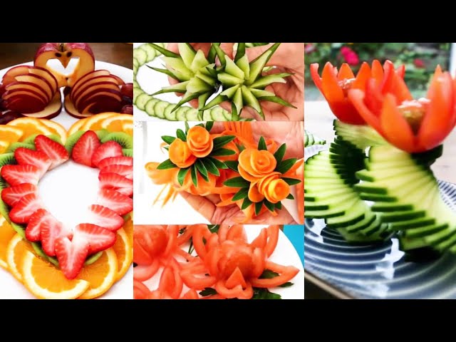 [1 HOUR] FRUIT CARVING AND VEGETABLE CUTTING TRICKS