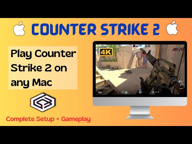 CS2 Gameplay 4k on Mac Crossover | CS2 Mac Crossover | Windows Games on Mac | PC Games on Mac.