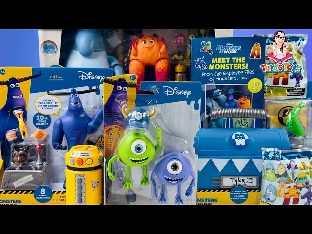 Unboxing and Review of Pixar Monsters At Work Toys Collection