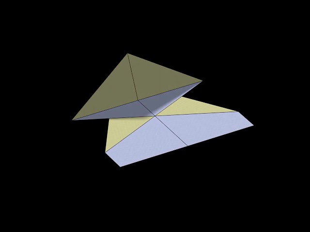 Paper Airplane: 3D Folding