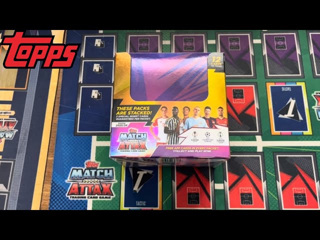 Match Attax 2023/24 Season Full Box Break opening UEFA Champions league TOPPS