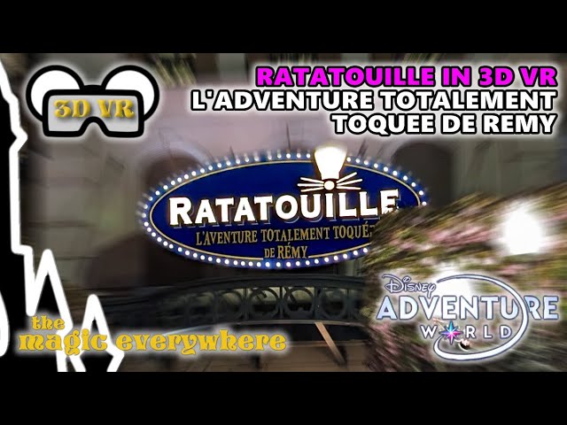 [3D VR] Ratatouille: The Adventure at Disneyland Paris' Disney Adventure World