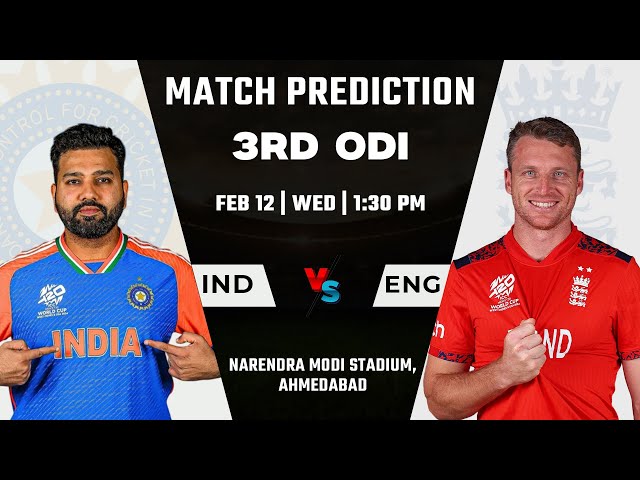 IND vs ENG 3rd ODI Prediction | IND vs ENG Dream11 Team | Playing 11, Pitch Report