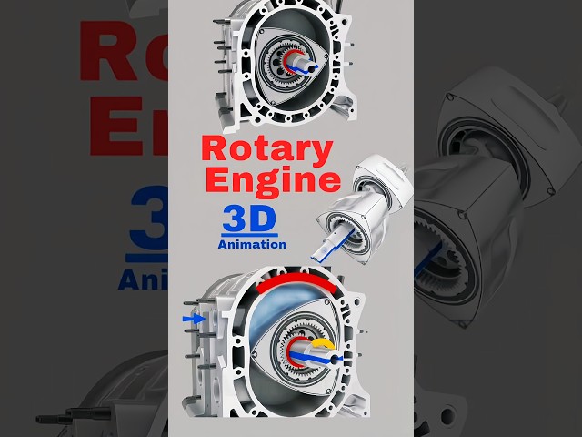 How Rotary Engines Actually Work #automobile #facts  #rotaryengine #trending #car