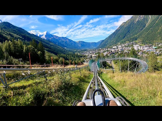 Luge Chamonix BEAUTIFUL Alpine Roller Coaster 4K POV! | Domaine des Planards France [No Copyright]