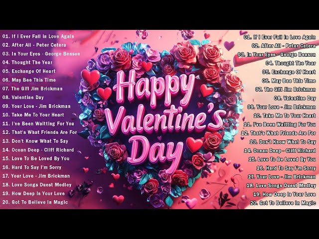 Best Old Love Songs 80's 90's 💕Best Love Songs About Falling In Love - Best Valentine's Day Songs 💕