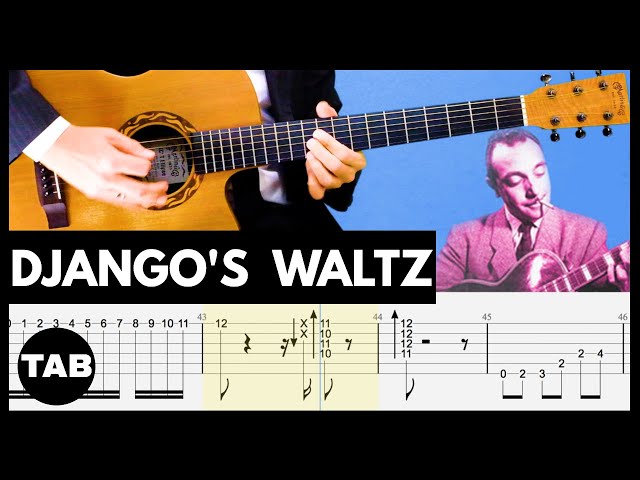 DJANGO'S WALTZ - Django Reinhardt Guitar TAB | Lesson | Cover | Tutorial