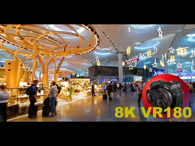 ISTANBUL AIRPORT (IST) walking through the winner of Airport of the Year 2021 & 2022 8K 4K VR180 3D