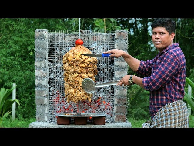 CHICKEN SHAWARMA | Chicken Shawarma Recipe | How To Make Shawarma | Village Food