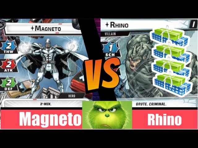 Marvel Champions | Magneto | Vs Rhino | X-Men | Holiday Hijinks | Christmas 2024 | Leadership |