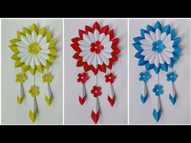 How to make beautiful wall hanging/ Paper craft ideas / room decor wall hanging