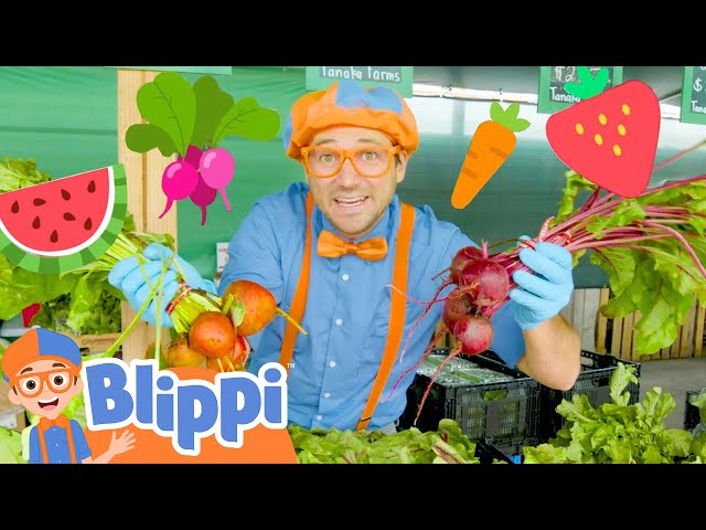 Blippi Learns Healthy Eating For Kids At Tanaka Farm | Educational Videos For Toddlers