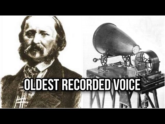 The oldest recording of a human voice 😱