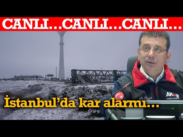 #CANLI İstanbul’da ‘kar’ alarmı! Ekrem İmamoğlu’ndan son dakika açıklaması…