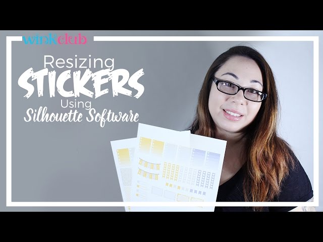 Resizing Stickers Using Silhouette Software Intro