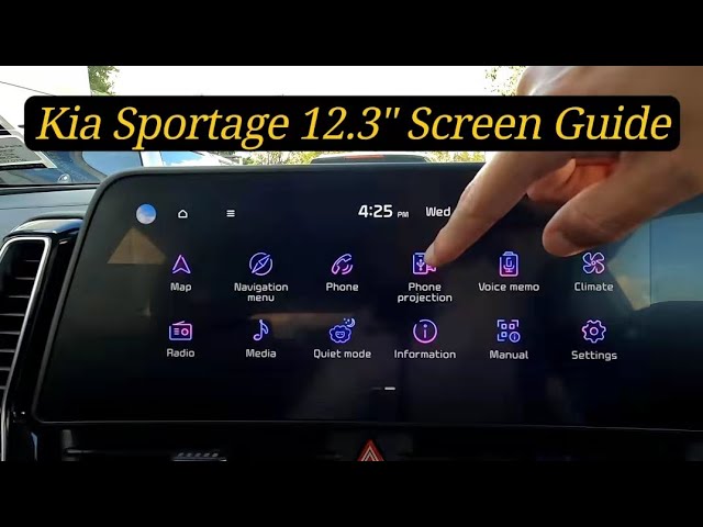 How to Kia -- Detailed Guide for 2023 Kia Sportage 12.3" Infotainment Screen