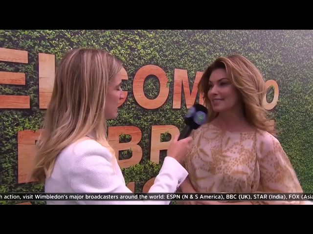 Shania Twain - Wimbledon 2017 Interview - July 11 2017