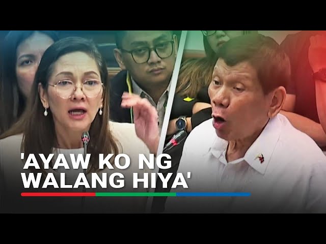 'Walang hiya talaga ako!' Duterte tells Hontiveros after apologizing, calling her 'sensitive'