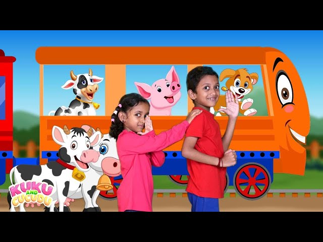 Train Choo Choo Song | Train Cartoon | Kids songs & Nursery rhymes - Kuku and Cucudu