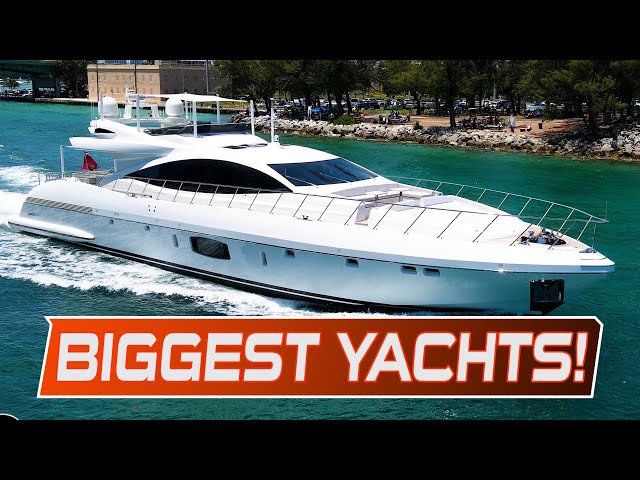 25 BIGGEST & MOST EXPENSIVE Yachts at Haulover Inlet