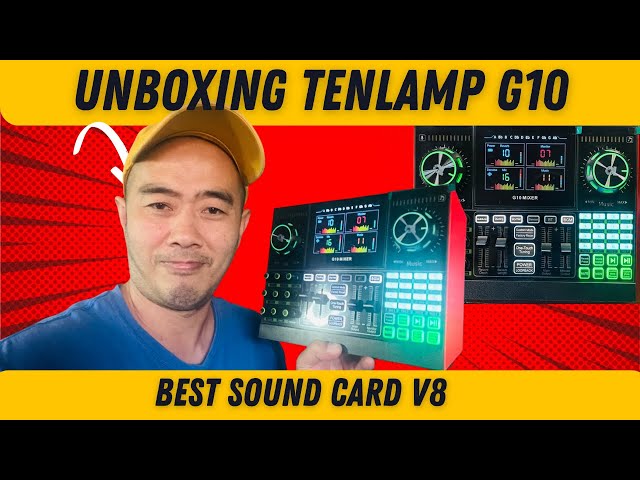 AUDIO INTERFACE | Soundcard #TENLAMPG10 unboxing | Sound Board Mixer #audiointerface #livestream