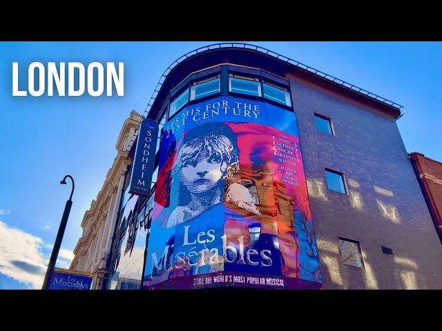 London walk | Theatrical Shaftesbury Avenue to Piccadilly Circus | London tour (April 2022) [4K HDR]