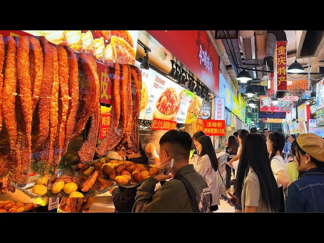 Night Food Street in Chongqing | Chinese Street Food【Alin Food Walk】