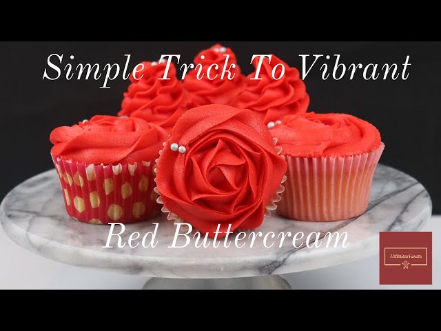 How to Make Intense, Red Frosting, Buttercream